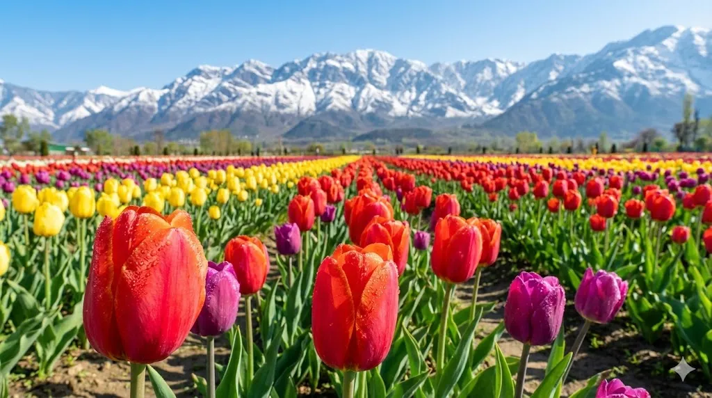 Kashmir tulip gardens